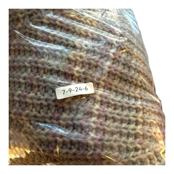 NICHOLAS | S Small Pastel Striped Alpaca Crew Sweater Oversized - Picture 11 of 11